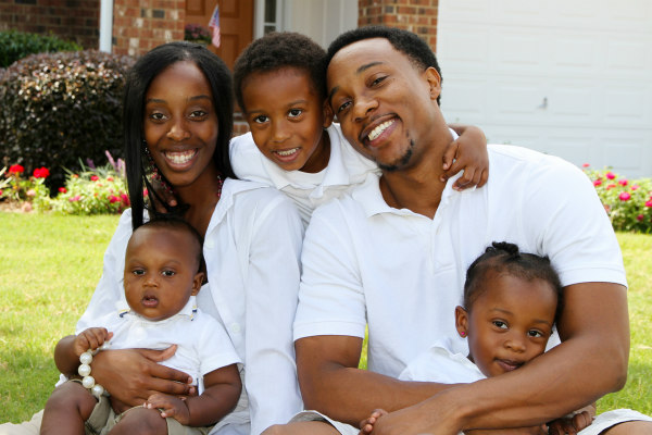 Family playing together